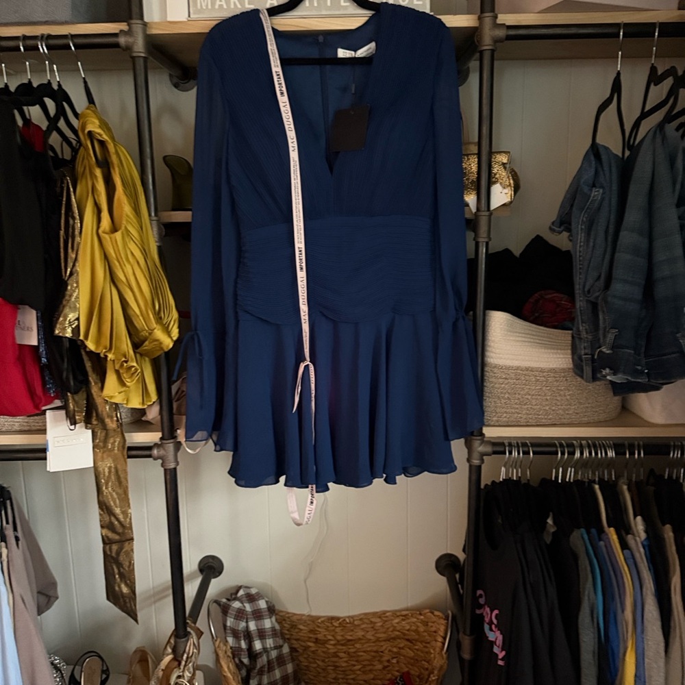Mac Duggal Navy Dress
